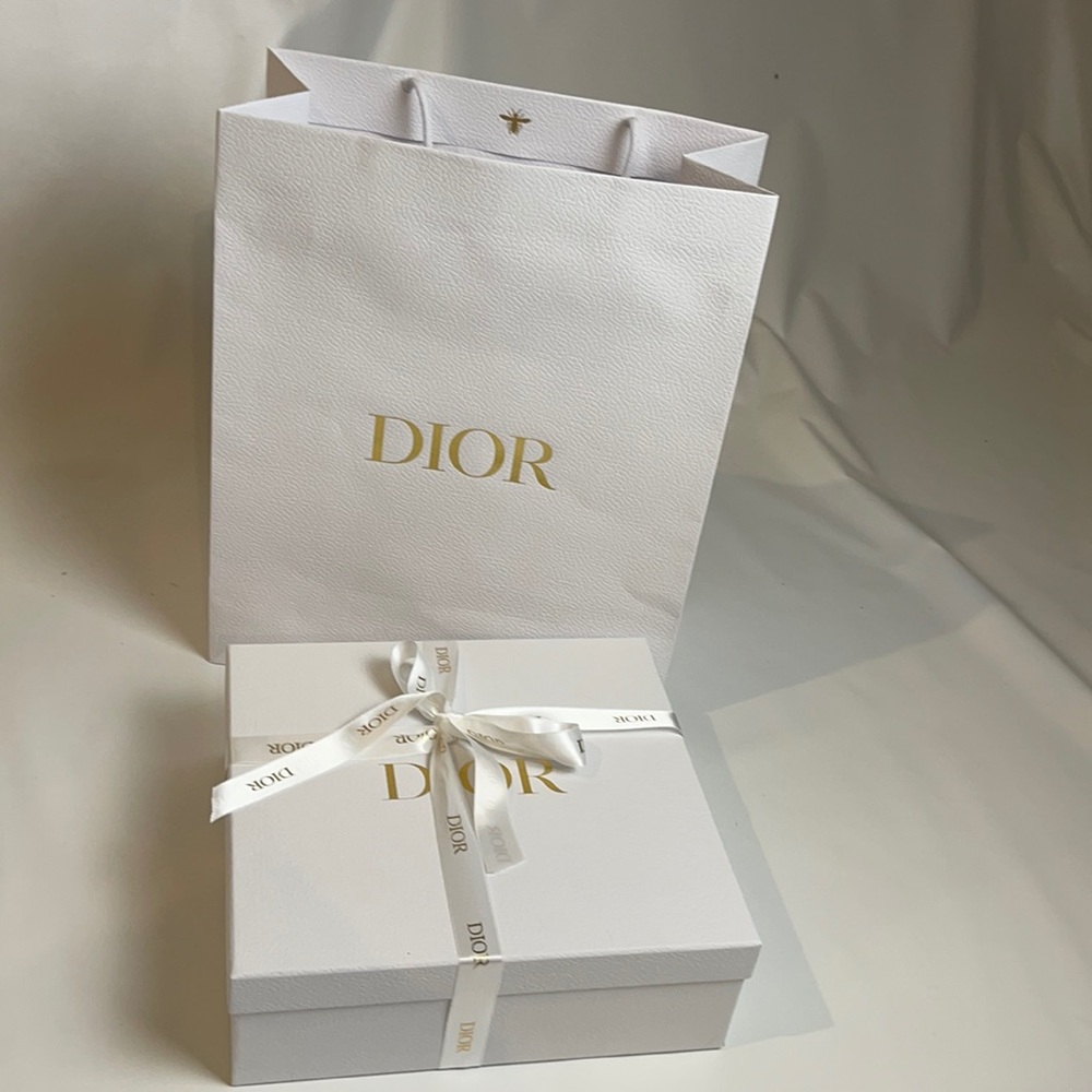 Dior shopping bag and Dior Authentic iconic gift box